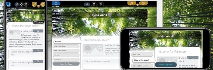 An t-aon chruthaitheoir gréasáin a bhfuil na gnéithe céanna acu nuair a úsáidtear é ar iPhone, iPad nó ríomhaire.