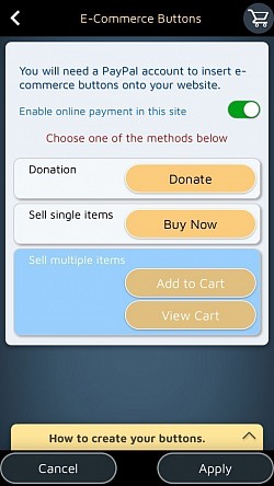 Ligeann cnaip&iacute; Paypal duit r&eacute;iteach &iacute;oca&iacute;ochta ar l&iacute;ne s&aacute;bh&aacute;ilte a bhun&uacute;.